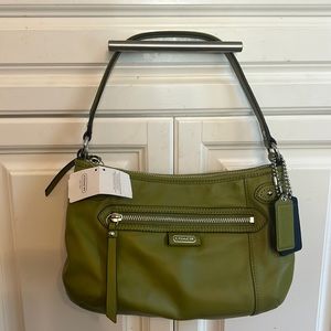 Coach Bags | Coach Green grass leather 
Shoulder Bag Small